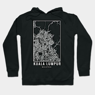 Kuala Lumpur Malaysia Minimalist Map Hoodie